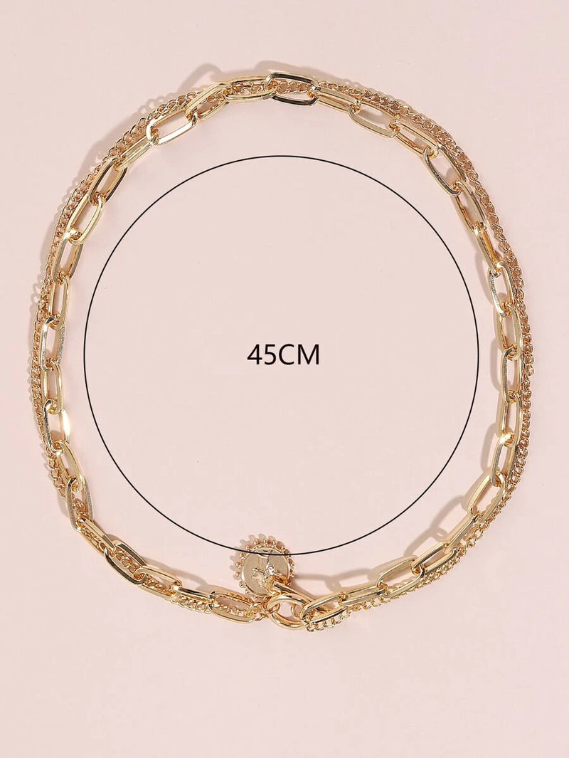 Coin Layered Necklace
