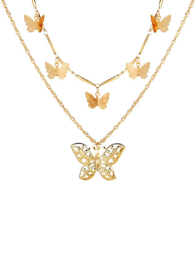 Butterfly Multilayer Necklace