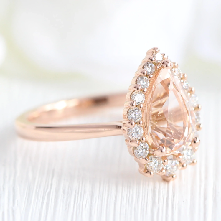 Rose Gold Crystal Ring