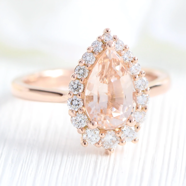Rose Gold Crystal Ring