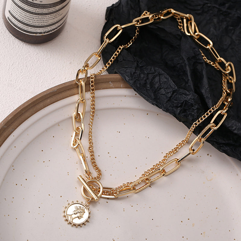 Coin Layered Necklace