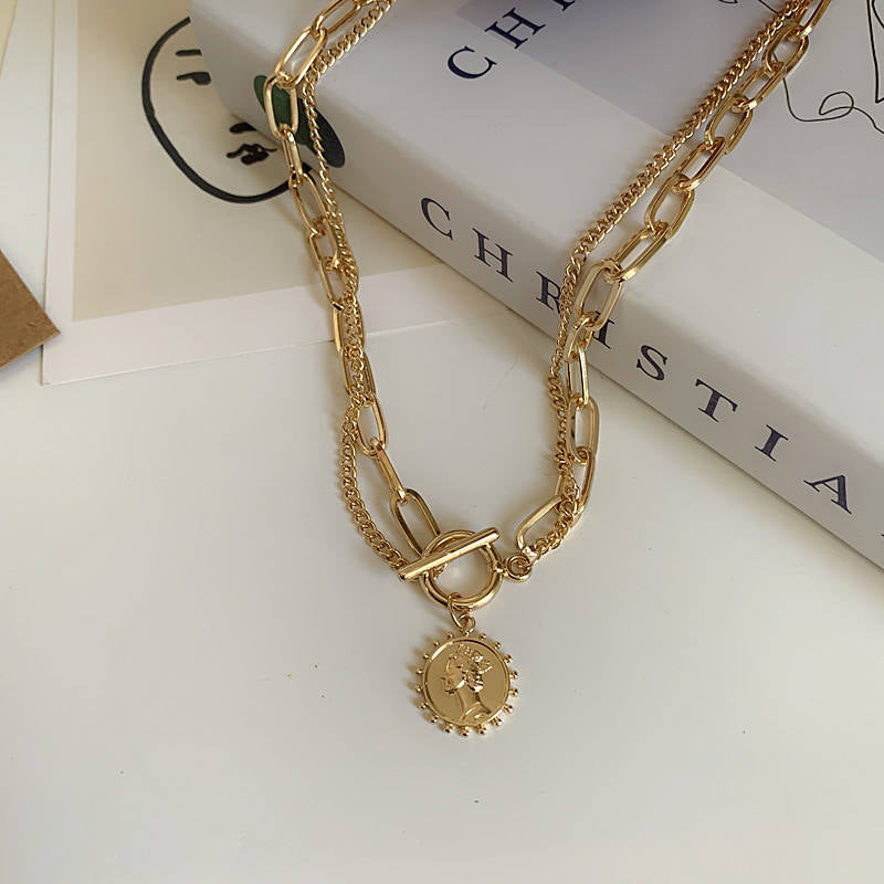 Coin Layered Necklace